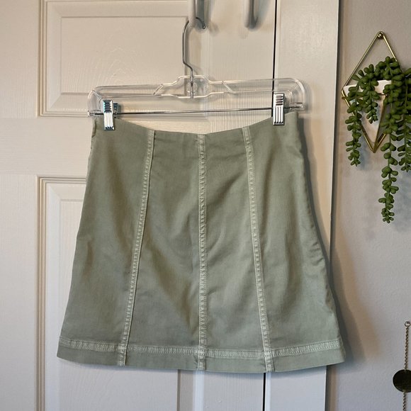 Wild Fable Sage Denim Skirt Size 8 - Picture 2 of 4